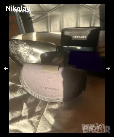 Калъф за очила- 3бр. VERSACE, ARMANI, снимка 3 - Слънчеви и диоптрични очила - 48506812