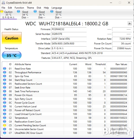 HDD Enterprise Ultrastar DC HC550 18TB 3.5" SATA 6Gb 7200 RPM 512MB, снимка 4 - Твърди дискове - 53395702
