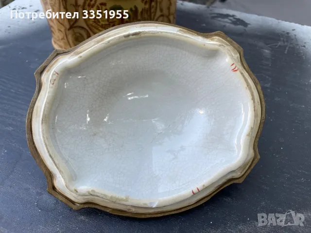 Порцелан старинен съд, снимка 7 - Антикварни и старинни предмети - 47328004