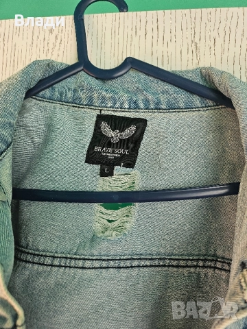 дънково унисекс яке размер Л, снимка 5 - Якета - 51777228