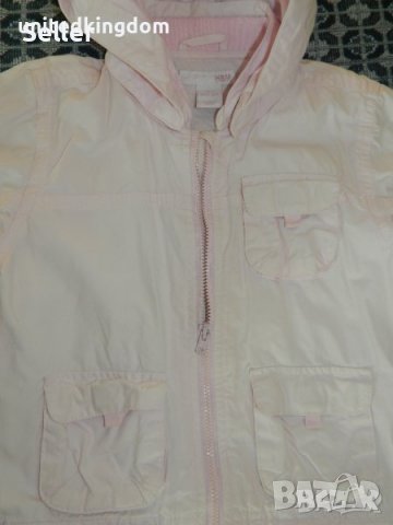 H&M - светло розово яке в идеално състояние, снимка 3 - Бебешки якета и елеци - 38640838