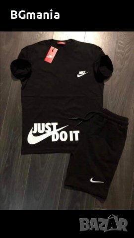 Мъжки спортен екип Найк Nike в черно размери М Л ХХЛ, снимка 1 - Спортни дрехи, екипи - 37380275