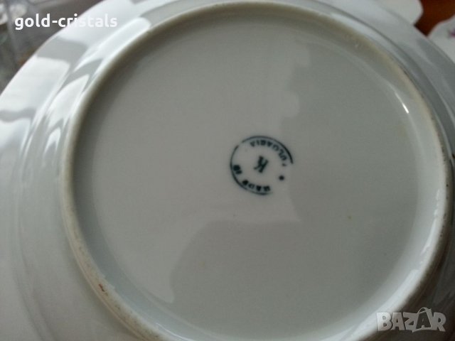 Стар български порцелан чинии, снимка 5 - Антикварни и старинни предмети - 33413966