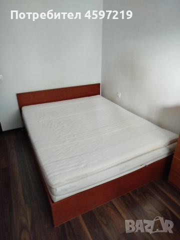 Легло с повдигащ механизъм + матрак Magniflex + топ матрак, 160×200, цвят "череша", снимка 2 - Спални и легла - 51742602