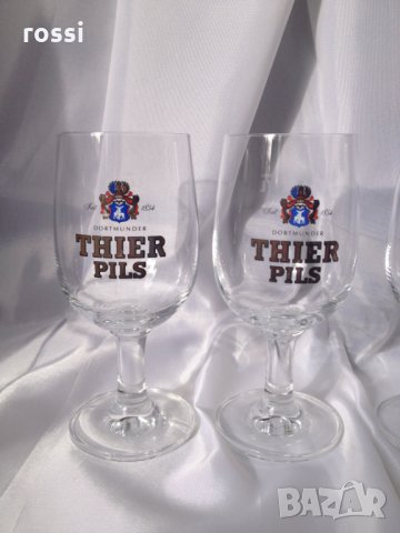 "THIER PILS" нови немски чаши за бира с позлата 0,2 l , снимка 3 - Колекции - 26693227