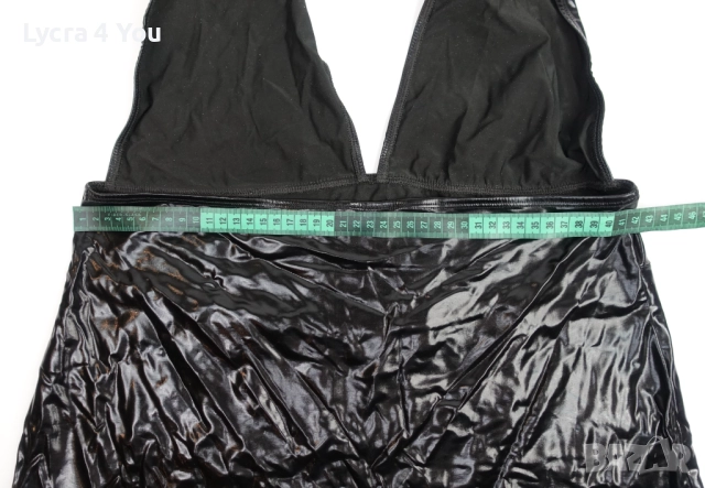 Cottelli Collection XL (EU 48-50) еротична къса рокля с кожен/мокър ефект, снимка 11 - Бельо - 52958685