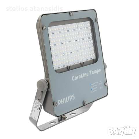 продавам много силен прожектор Philips BVP120 Coreline Tempo LED Floodlight, 120W, 12000lm, Asym, снимка 2 - Прожектори - 52093415