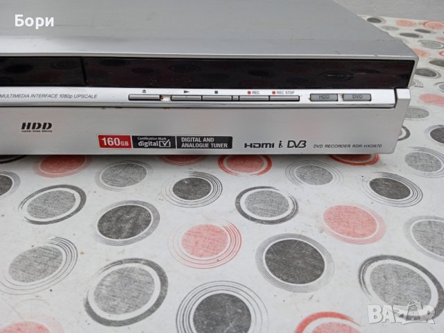 SONY 160GB HDD DVD RECORDER RDR-HXD 870, снимка 2 - Плейъри, домашно кино, прожектори - 39236742