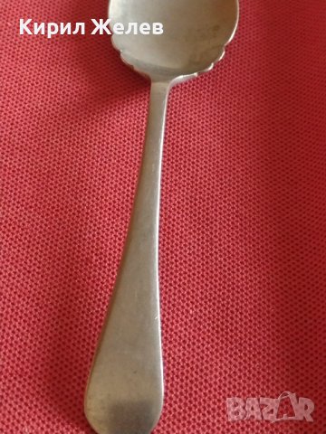 Стара лъжичка за кафе чай десерт Английски стил с печат STAINLESS NICEEL за КОЛЕКЦИОНЕРИ 31663, снимка 3 - Други ценни предмети - 43814282