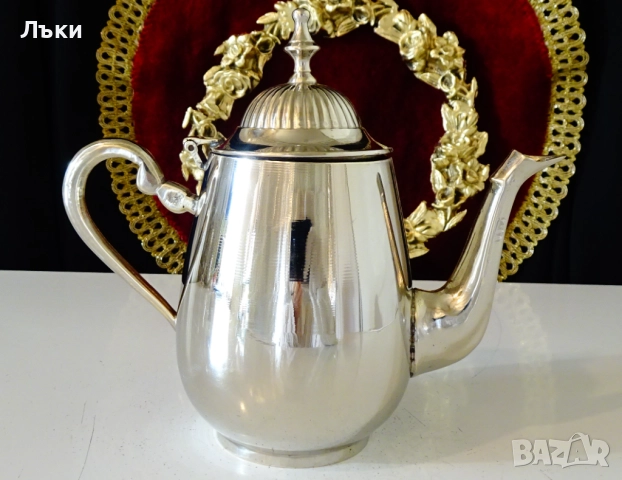 Посребрена бронзова кана за ракия,кафе. , снимка 4 - Антикварни и старинни предмети - 52496866