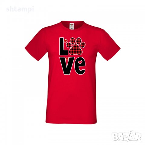 Мъжка тениска Свети Валентин Love Dog Paw, снимка 7 - Тениски - 35649959