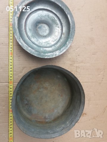 кована възрожденска бакърена тенджера с капак , снимка 5 - Антикварни и старинни предмети - 36649152