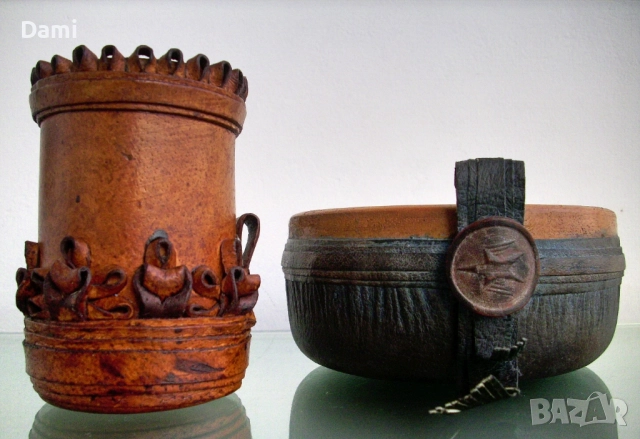 Моливник и гаванка ест.кожа комплект, снимка 8 - Ученически пособия, канцеларски материали - 52945620