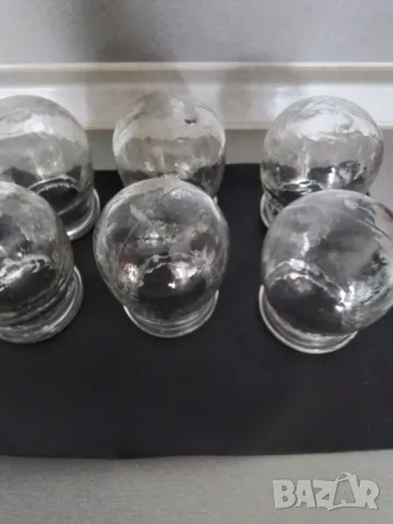 Комплект стъклени вендузи 6бр.