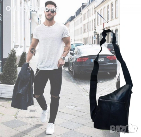 Мъжка чанта през рамо, снимка 2 - Чанти - 53405130