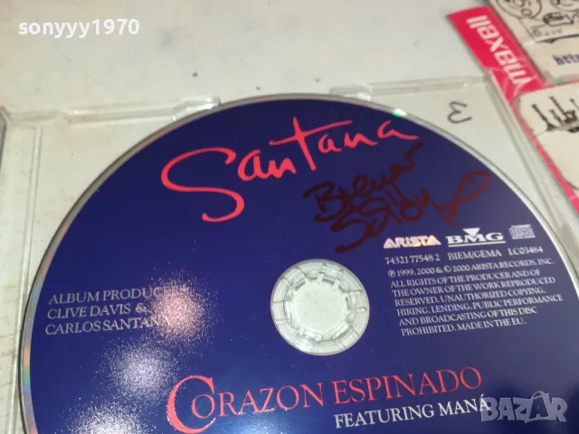 SANTANA CD-ВНОС GERMANY 1605251106, снимка 9 - CD дискове - 50309912