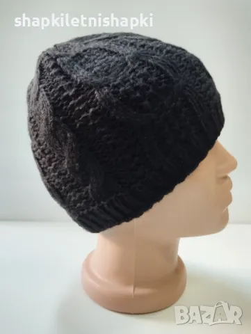 Дамска плетена шапка - 105, снимка 2 - Шапки - 45675754