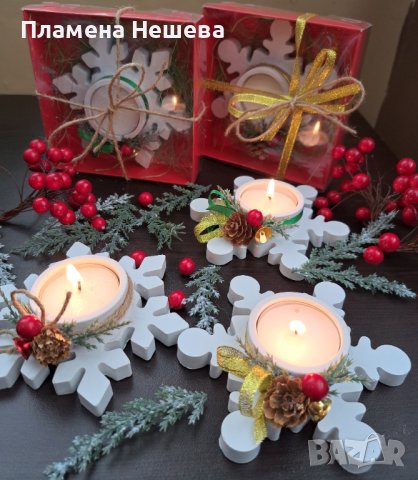 Коледен свещник "Снежинка"!