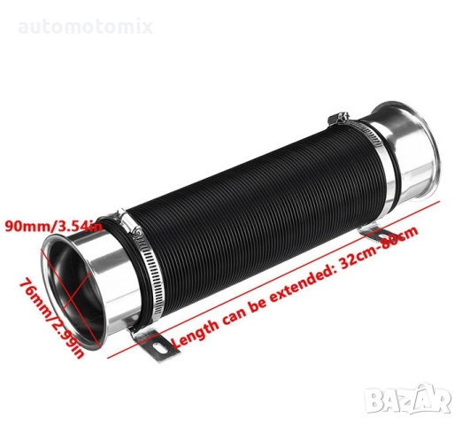 МЕКА ВРЪЗКА ЗА ВЪЗДУШЕН ФИЛТЪР, Въздуховод за спортен филтър, Черен - 2101, снимка 2 - Аксесоари и консумативи - 52224786