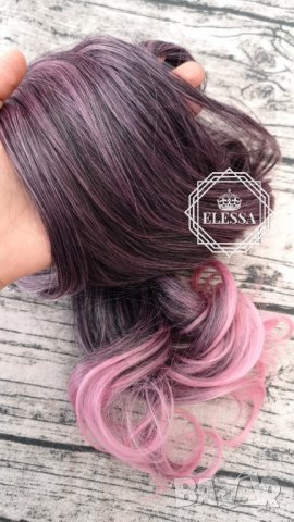 HAIR EXTENSIONS ELESSA - Натурални Омбре Екстеншъни Комплект от 200 грама Коса / 70 см Код С250, снимка 5 - Аксесоари за коса - 26480620