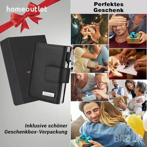 ПРОМОЦИЯ Компактен портфейл от естествена кожа и RFID защита TIMOXI RFID WALLET (X0019RSPX5), снимка 7 - Портфейли, портмонета - 50849955