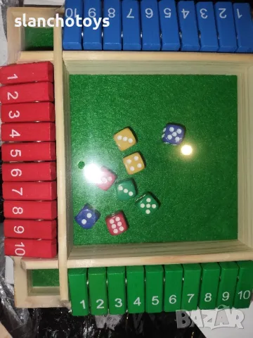 Shut the Box - забавна игра със зарове за двама или повече играчи, снимка 5 - Образователни игри - 45169776