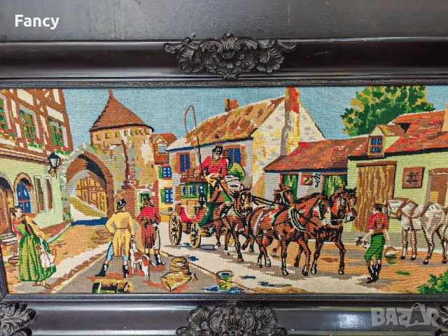 Страхотен голям гоблен 120/65, снимка 2 - Гоблени - 47441962