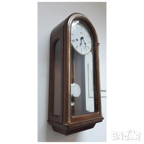 Стенен часовник Franz Hermle, снимка 2 - Антикварни и старинни предмети - 43740412