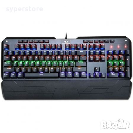 Клавиатура Геймърска USB Redragon Indrah K555-BK Механична с RGB Подсветка