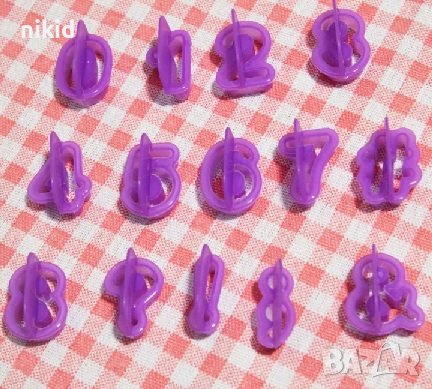 40 букви азбука цифри числа латиница пластмасови форми резци торта фондан и др надпис, снимка 4 - Форми - 15022004