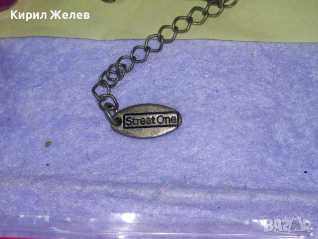 STREET ONE МАРКОВО СРЕБРИСТО КРИСТАЛНО ФЕШЪН АРТ СТИЛНО КОЛИЕ ОГЪРЛИЦА 34681, снимка 2 - Колиета, медальони, синджири - 39197389