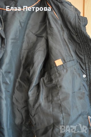 Дамско есенно/пролетно яке от шушляк с оранжева бродерия; 2XL÷3XL, снимка 4 - Якета - 43860824