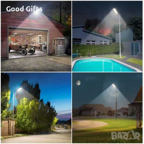 Соларна улична LED лампа 300W с дистанционно управление, сензор за движение и монокристален панел, снимка 10 - Соларни лампи - 51261777