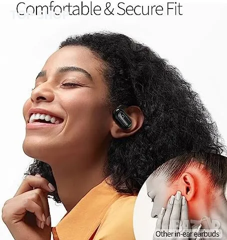 Нови Bluetooth 5.3 Отворени Безжични Слушалки, 55Ч Възпроизвеждане, IPX7 Водоустойчиви, снимка 3 - Bluetooth слушалки - 49444307