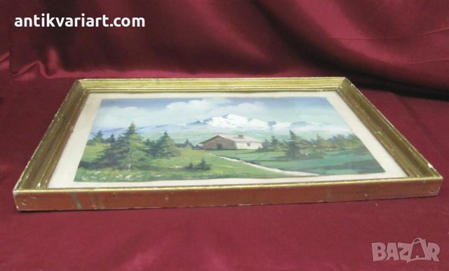 20-те Оригинална Картина акварел пейзаж, снимка 6 - Картини - 26256406