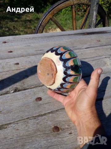 Старинна керамична паница #6, снимка 6 - Антикварни и старинни предмети - 27185817