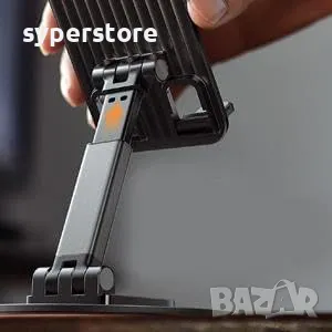 Стойка за телефон за Бюро, Маса, Digital One SP00994, въртяща се на 360 гр, Универслана, черна, регу, снимка 4 - Селфи стикове, аксесоари - 49130028