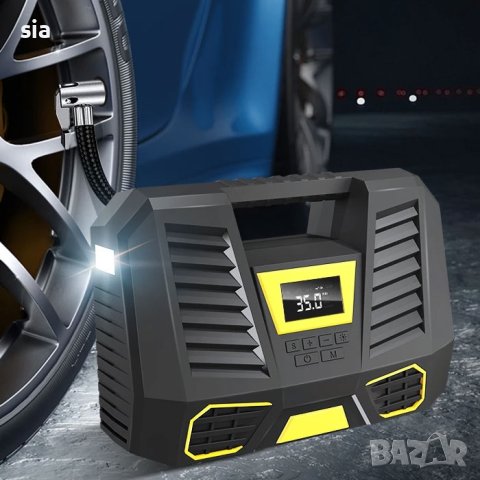 Компресор дигитален за гуми 12V, 100W, 8А, снимка 4 - Аксесоари и консумативи - 40652116