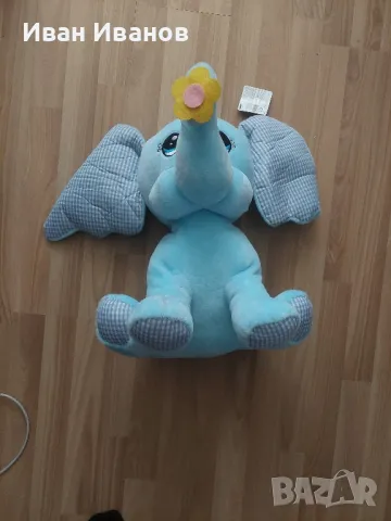 Слонче синьо, снимка 2 - Плюшени играчки - 48974719
