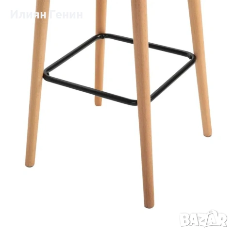 Комплект бар столове HOMCOM от 2 части, снимка 3 - Столове - 53438343