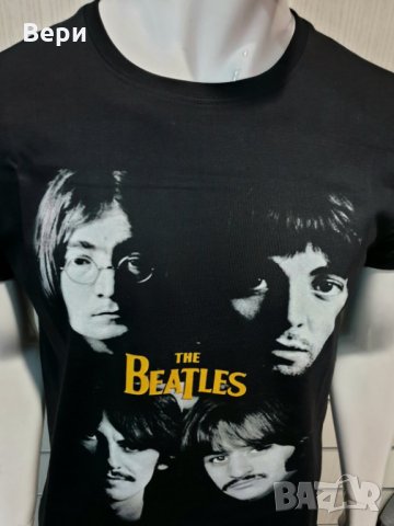 Нова мъжка тениска с дигитален печат на музикалната група The Beatles, снимка 10 - Тениски - 28317049