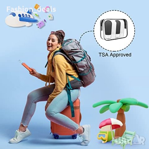 Нов комплект Пътни бутилки за тоалетни принадлежности пътуване козметика, снимка 7 - Други - 40415184