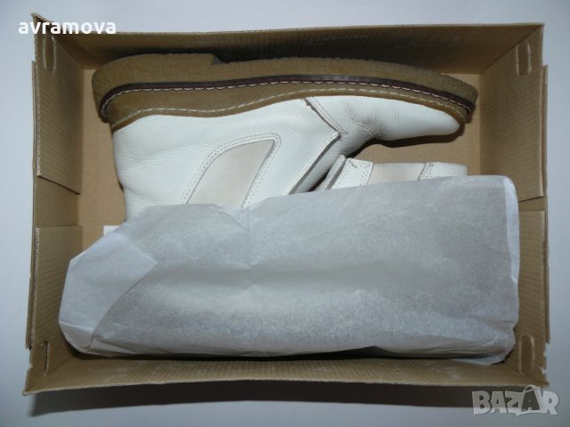 GALANTестествена кожа обувки, бяло/кафява подметка – 37 номер, 248мм, снимка 9 - Дамски ежедневни обувки - 28746353