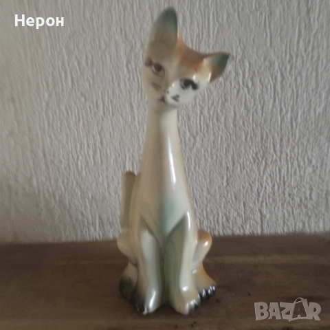 Порцеланова котка ,фигура/фигурка, снимка 7 - Декорация за дома - 52556922