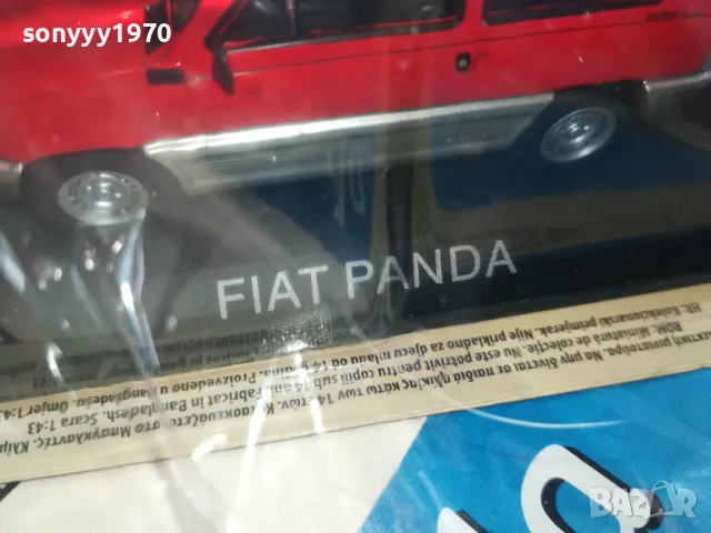 FIAT PANDA RED METAL CAR 2504251619, снимка 10 - Колекции - 50034767