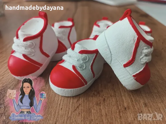 Подаръчета за гости подходящи за прощъпулник, бебешка погача - обувка (буйка, бебешка пантофка) , снимка 5 - Изкуствени цветя - 46181994