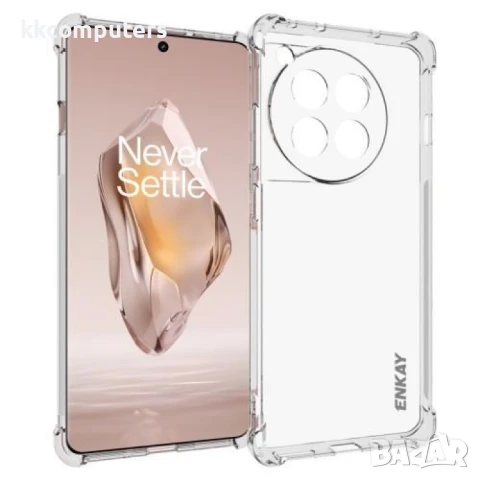 OnePlus Ace 3 5G / 12R 5G Удароустойчив ENKAY Силиконов Калъф и Протектор