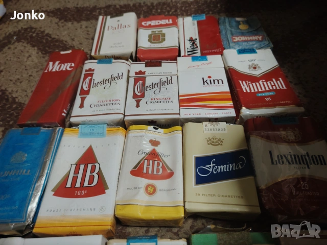 Стари цигарени опаковки, снимка 2 - Колекции - 53141277
