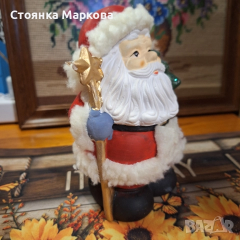 Керамична фигура-Дядо Коледа, снимка 4 - Коледни подаръци - 52480982