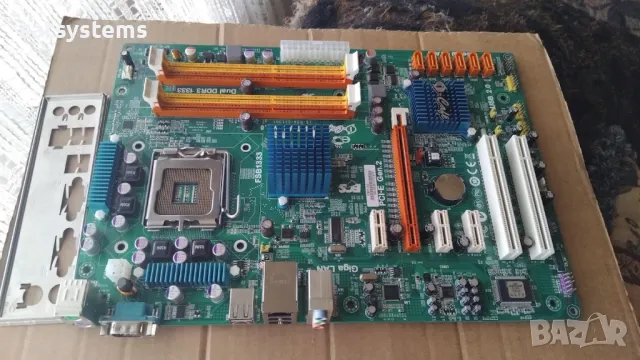 Дънна платка ECS EliteGroup I-Cafe IC43T-A2 VER:1.0 Socket 775 CPU+FAN+RAM, снимка 2 - Дънни платки - 49962177